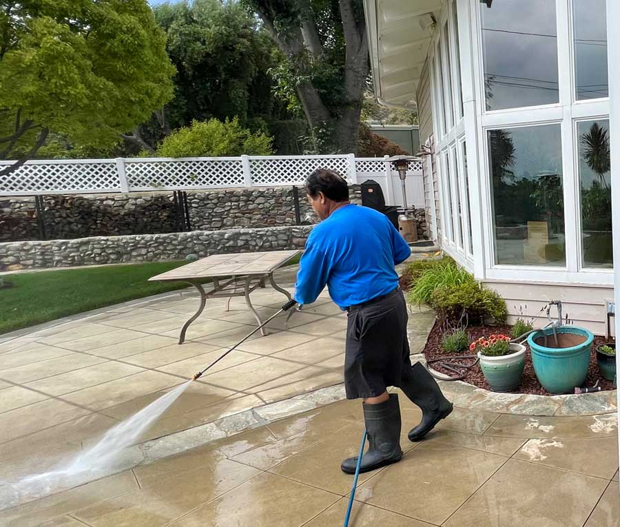 power spray patio