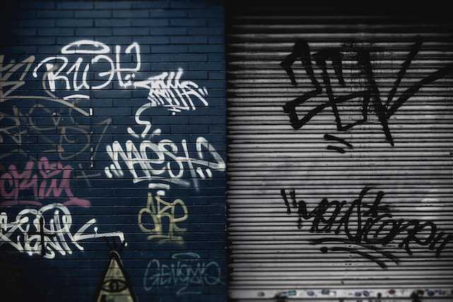graffiti on building wall